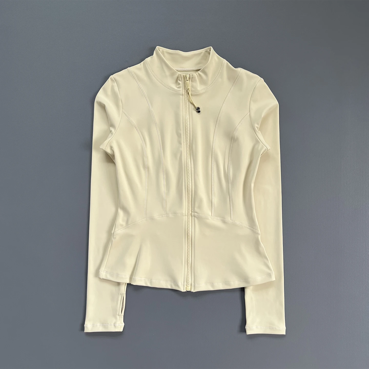 Half Zip Stand Collar Athletic Top Women Slim Long Sleeve Fitness Workout Running Jacket