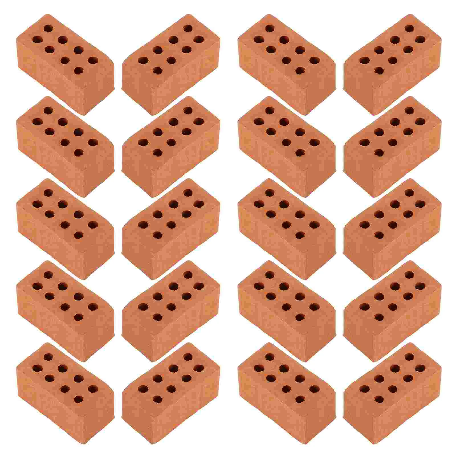 50 Pcs Mini Bricks Toys Architectural Model Accessories DIY Miniature Models Material