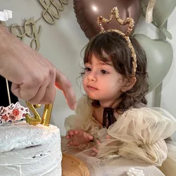 Gold and Pink Crown for Girls, 1st Baby Shower, White Headwear, Gitter Silver Blue Black Headband, Birthday Party Photo, Hair Ac