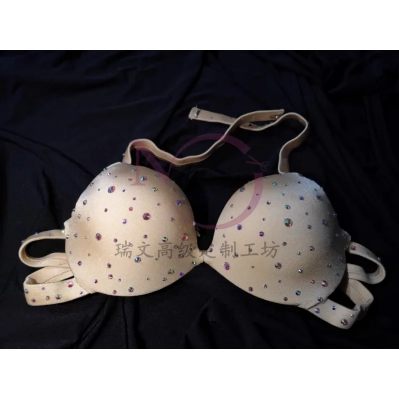 

customized Loose hot stamping bra belly dance performance costume gathered cup size bellydance bra exotic dancewear