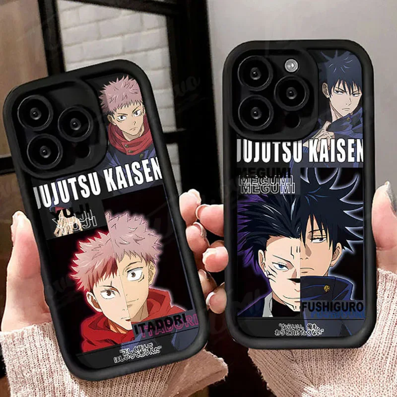 Jujutsu Kaisen Anime Phone Case for Xiaomi Redmi Note 13 12 11 Pro Plus 12S 11S 10S 10 9 9S 8 12C 13C Soft Liquid Silicone Cover