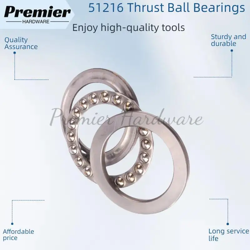 Deep Groove Ball Bearing Unique Design Hot Sale 51216 Bearing Not Lagging Series Thrust Ball Bearing