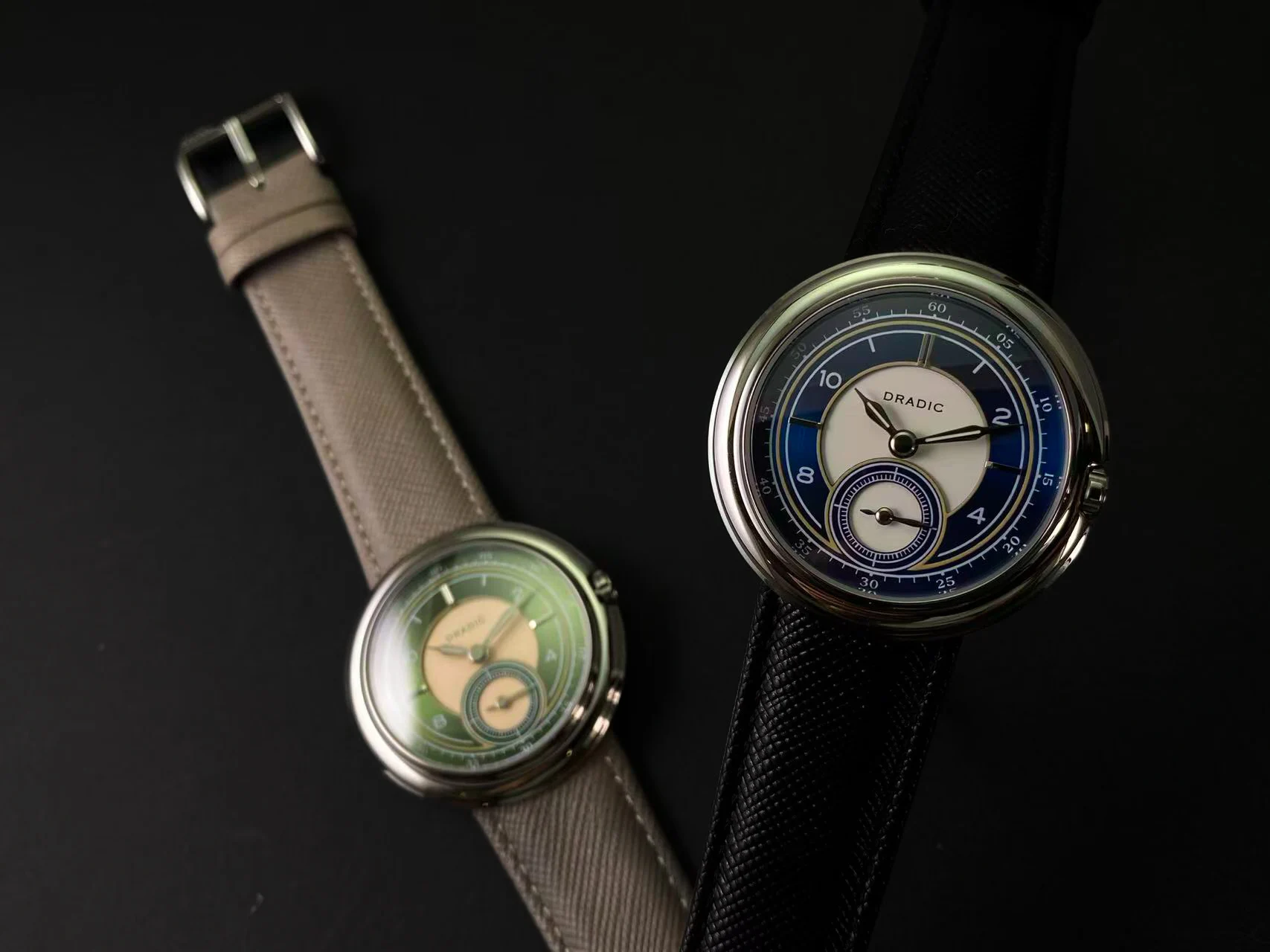 Montre mécanique DRADIC à cadran unique, mouvement à remontage manuel Seagull, verre saphir, lumineuse, étanche 3ATM, style vintage M