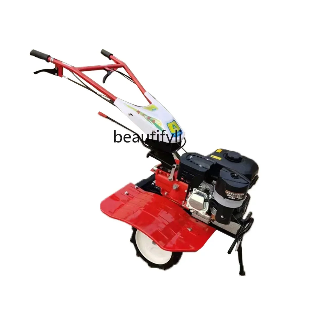 12 horsepower micro rotary tiller self-propelled micro tiller two-wheel drive agricultural cultivated land scarifier