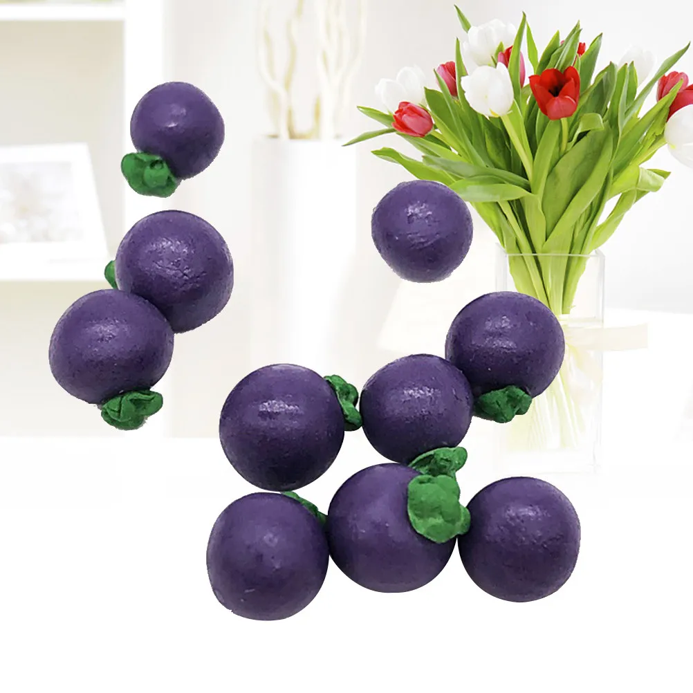 

10 шт. миниатюрных украшений в виде мангостина, реквизит для детских и взрослых кухонных игр, снятия стресса, коллекционные имитации фруктов