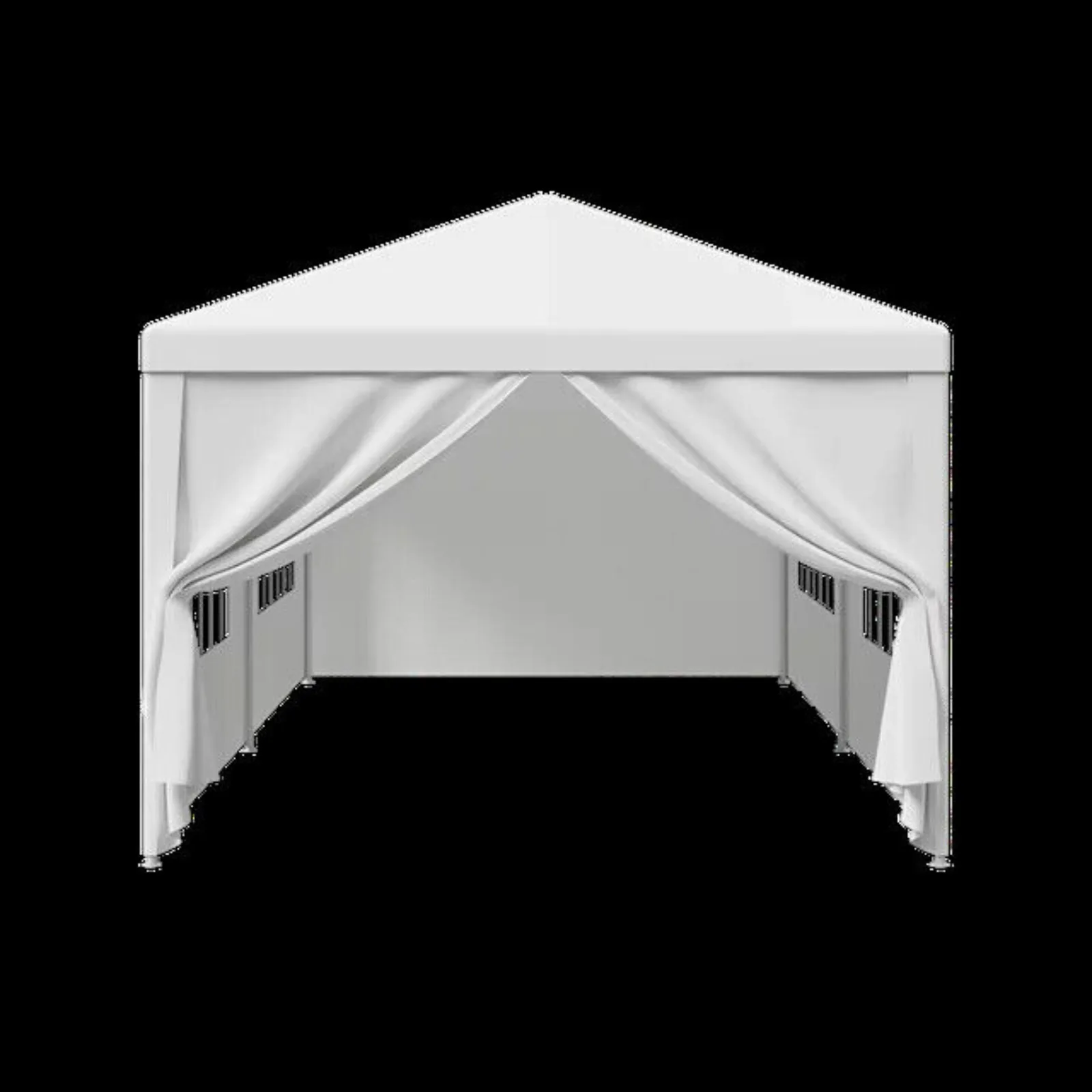 

US 10 x 20ft Wedding Party Tent Gazebo Awning 4 Window Wall with 2 Wall White-