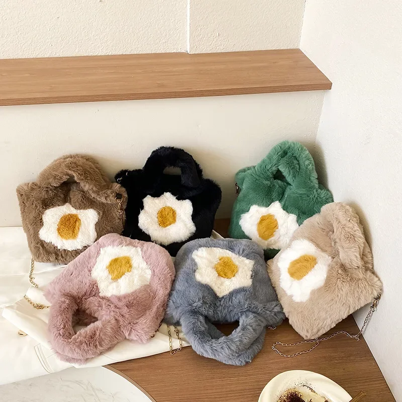 

Одноцветная, простая, толстая, модная женская осенне-зимняя плюшевая сумка большой вместимости с зеркальной отделкой.