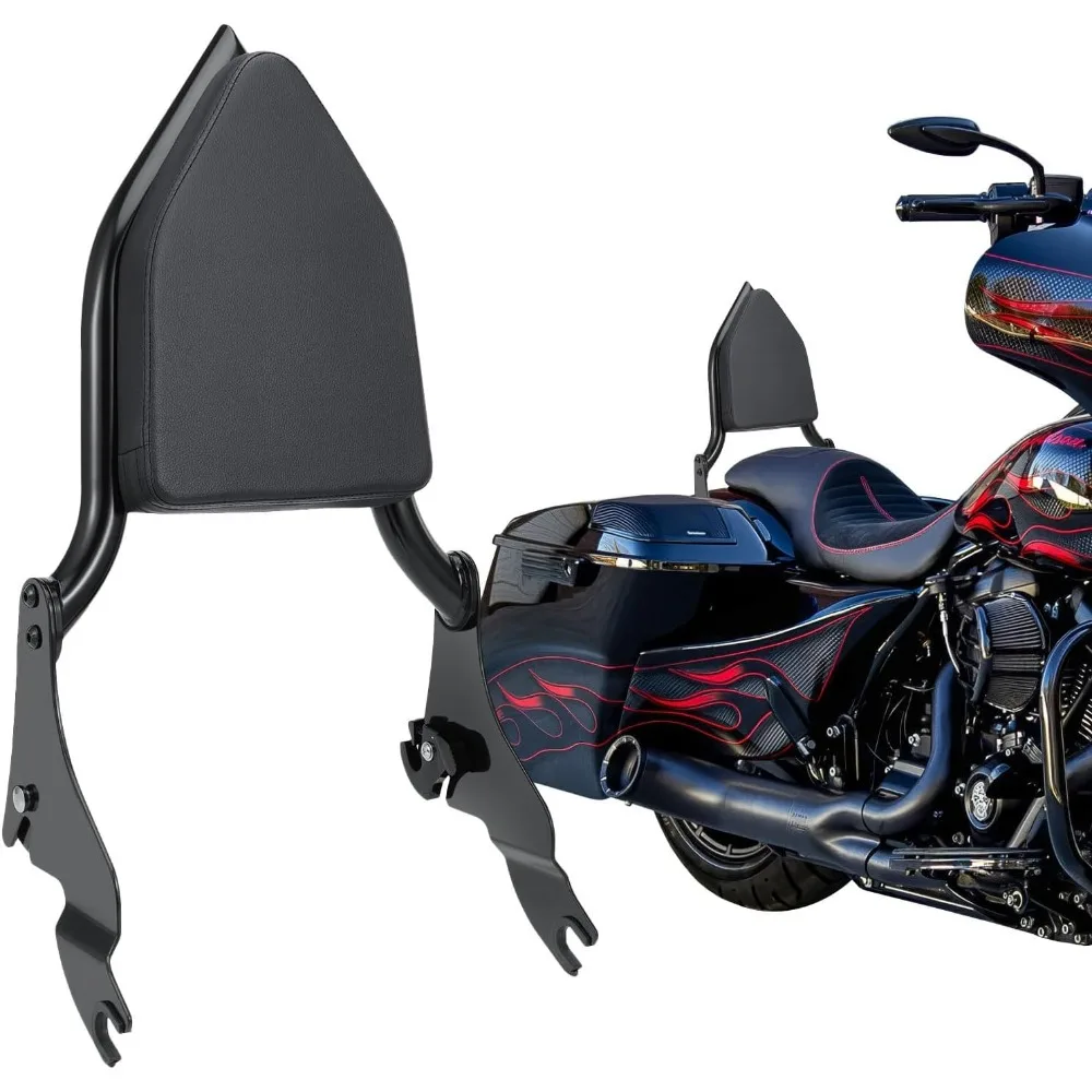 

Detachable Backrest Sissy Bar for Harley Touring Road King Road Glide Street Glide Electra Glide 2009-2025