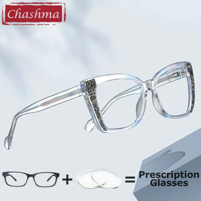 Chashma Prescription Glasses Women Myopia Lenses Fashion Optical Recipe Reading Farsighted Eyeglasses Frames For Lady