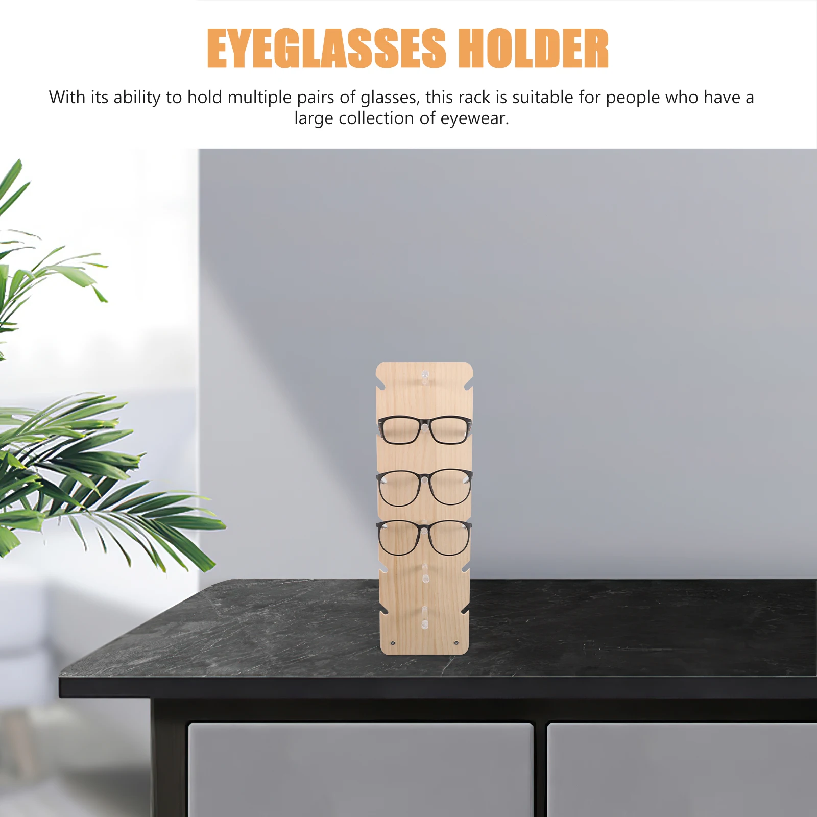 

Glasses Display Stand Eyeglasses Holder Rack Wood Creative Racks Spectacle Sunglasses Counter Vertical Organizer Home Store