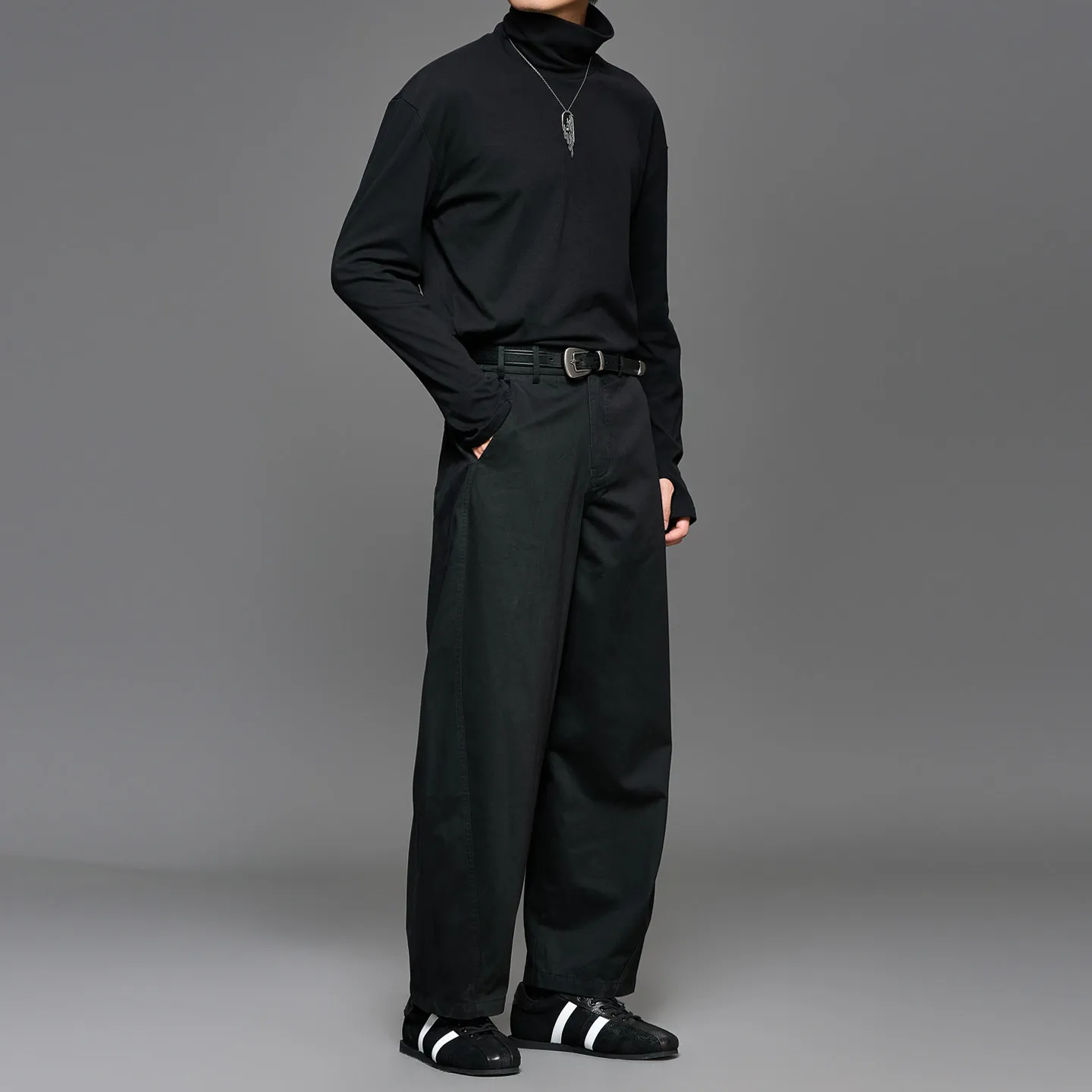 High Quality All-Match Fashion Minimalist Japanese-Style Retro Men's Matchet Pants Tooling Straight Tapered Men's Casual Pants