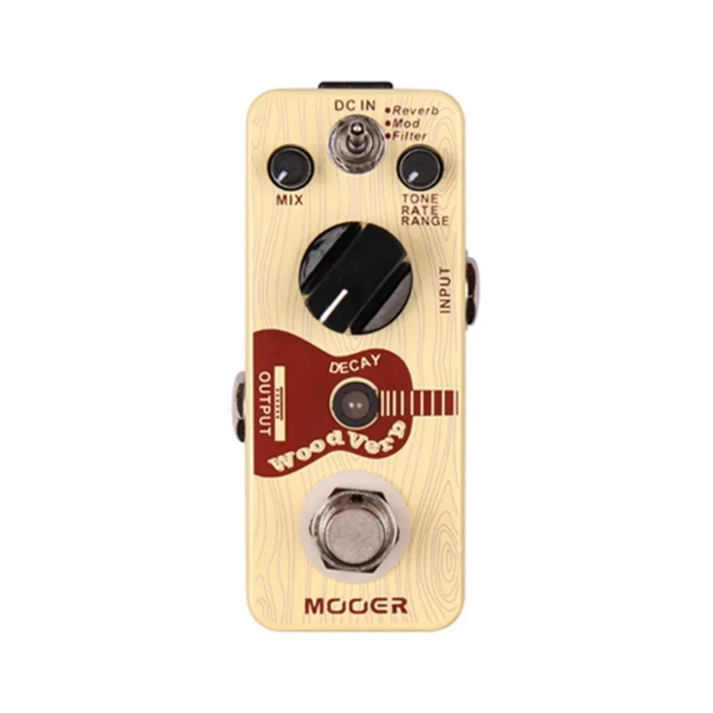 

Mooer WoodVerb Acoustic Guitar Parts Accessories Digital Reverb 3 Modes Reverb Mod Filter True Bypass Guitar Effects Pedal