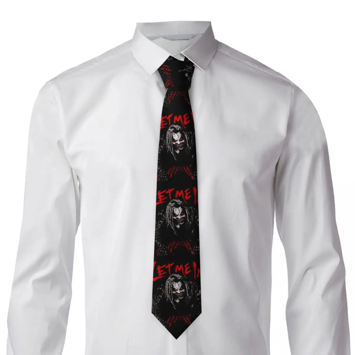 Bray Wyatt Vintage The Fiend Comics (3) Necktie for Men Silk Polyester Slim Neck Ties Wedding Accessories Tie Classic Gravatas