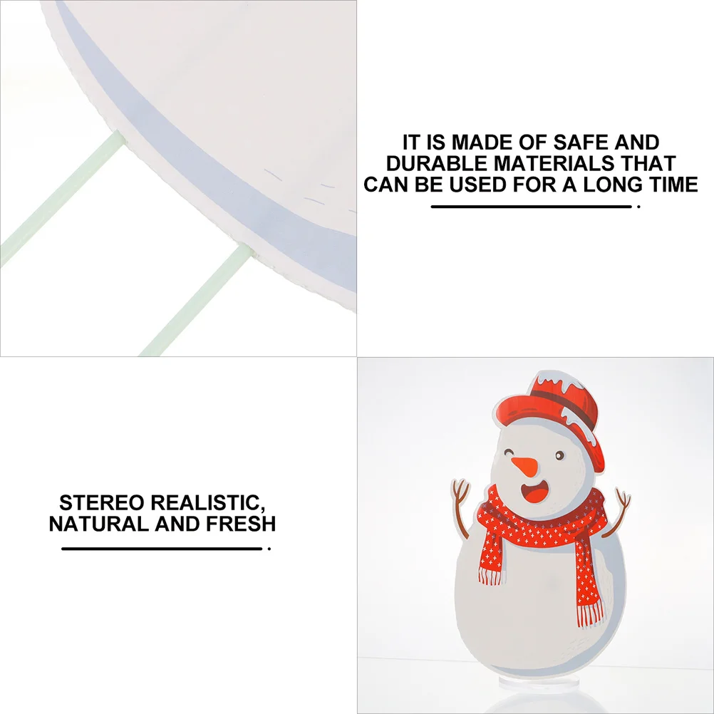 

3Pcs Christmas Garden Stakes Yard Signs Durable Realistic Outdoor Indoor Lawn Decoration Christmas Garden Ornament