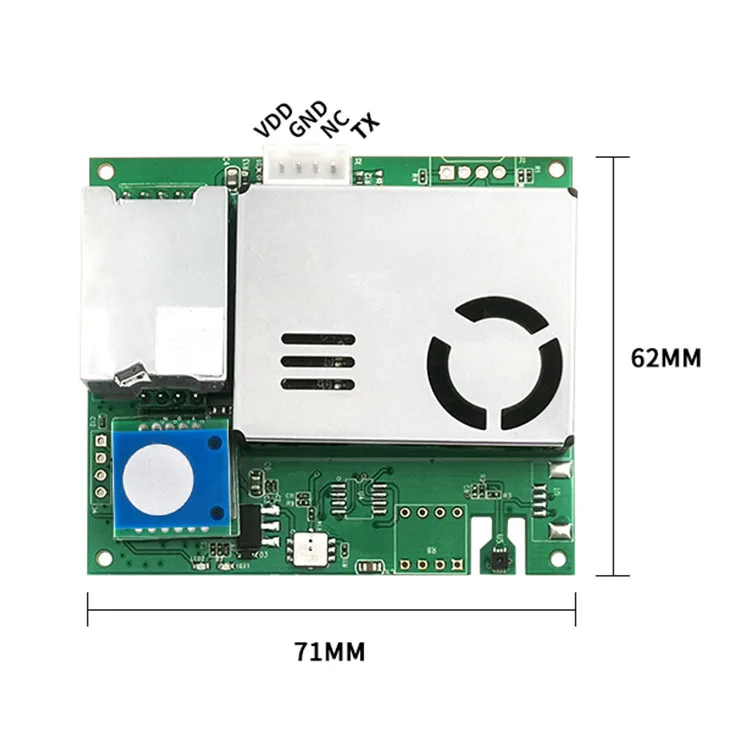 YYS 7IN1 Indoor Air Quality Sensor CH2O/O3 PM2.5 CO2 TVOC Gas Sensor With Temperature And Humidity M701