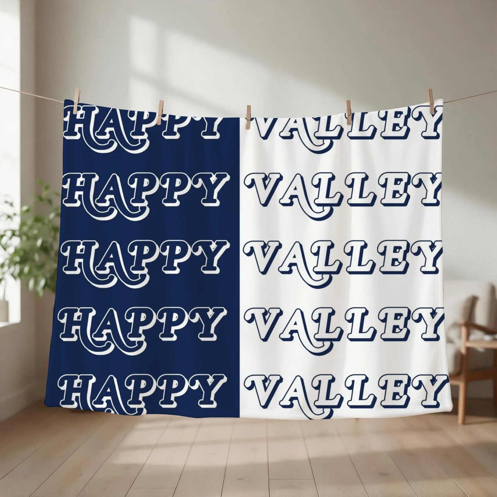 happy valley Throw Blanket sofa bed Sleeping Bag Picnic Furry Blankets