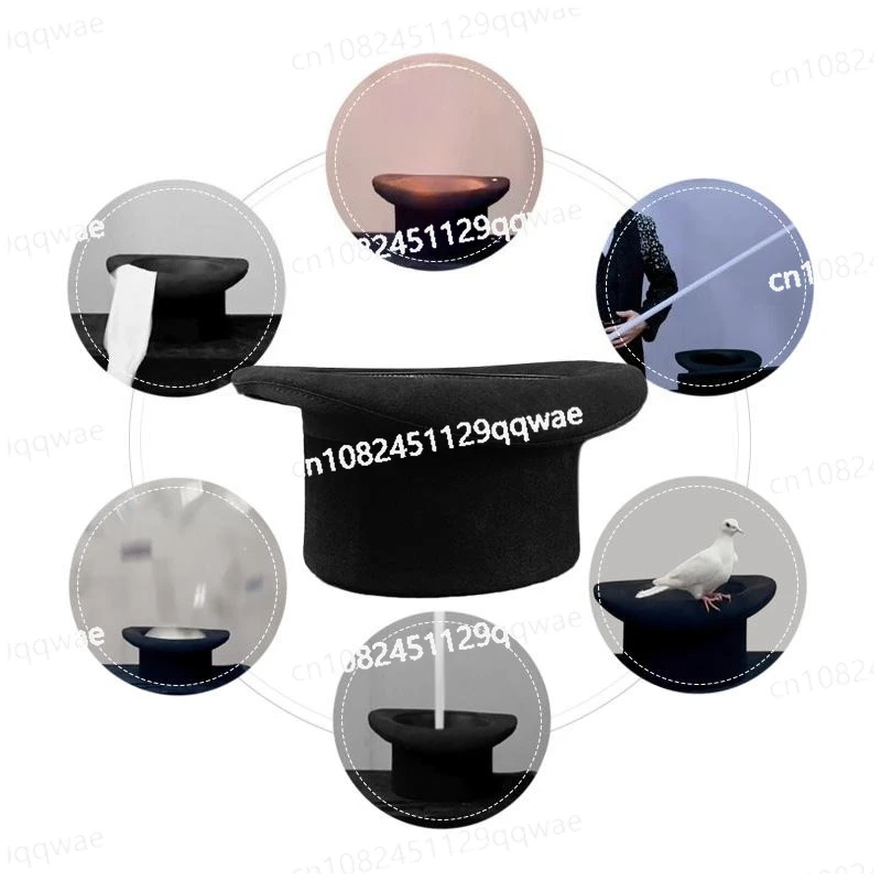 Dove Hat The Scarf Disappeared New come Spray card and Disappeared scarf silk Magic Tricks Props Professional Magician