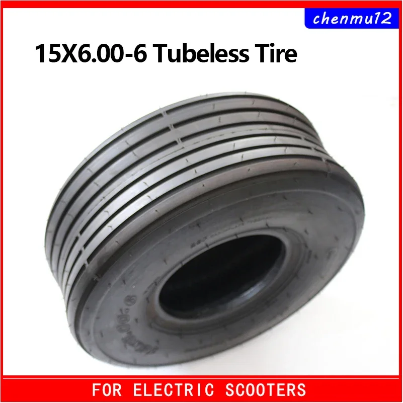 High quality 15X6.00-6 Tubeless tire 15*6.00-6 tyre for Electric Scooter 168CC Karting Go Kart Motorcycle