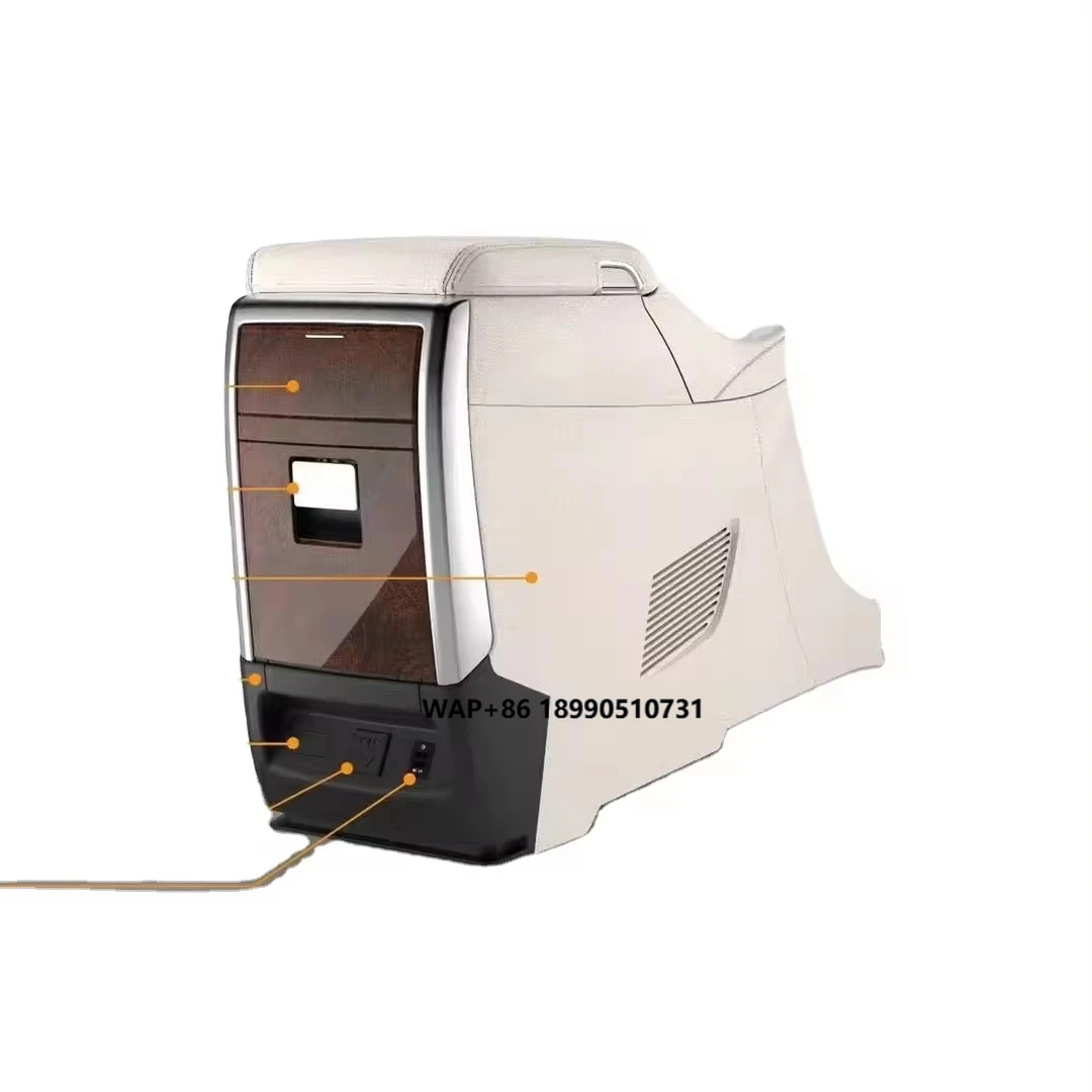 

Car Internal Parts Modification Installation of Simple Central Console High Quality Armrest Box for Alphard