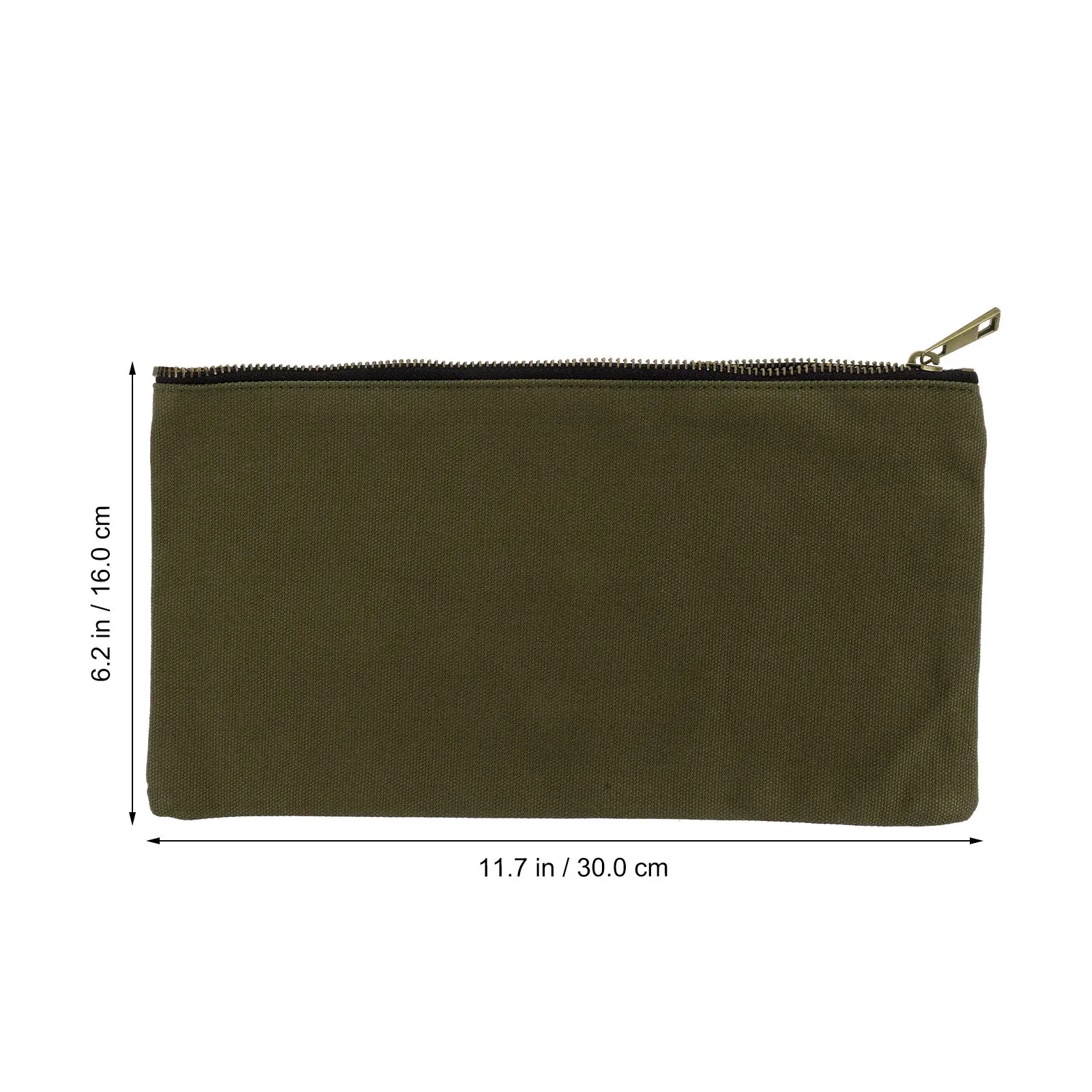 Small Canvas Tool Bag Heavy Duty Multipurpose Zipper Pouch Tool Organizer for Electricians Builders Craftsmen Durable Storage