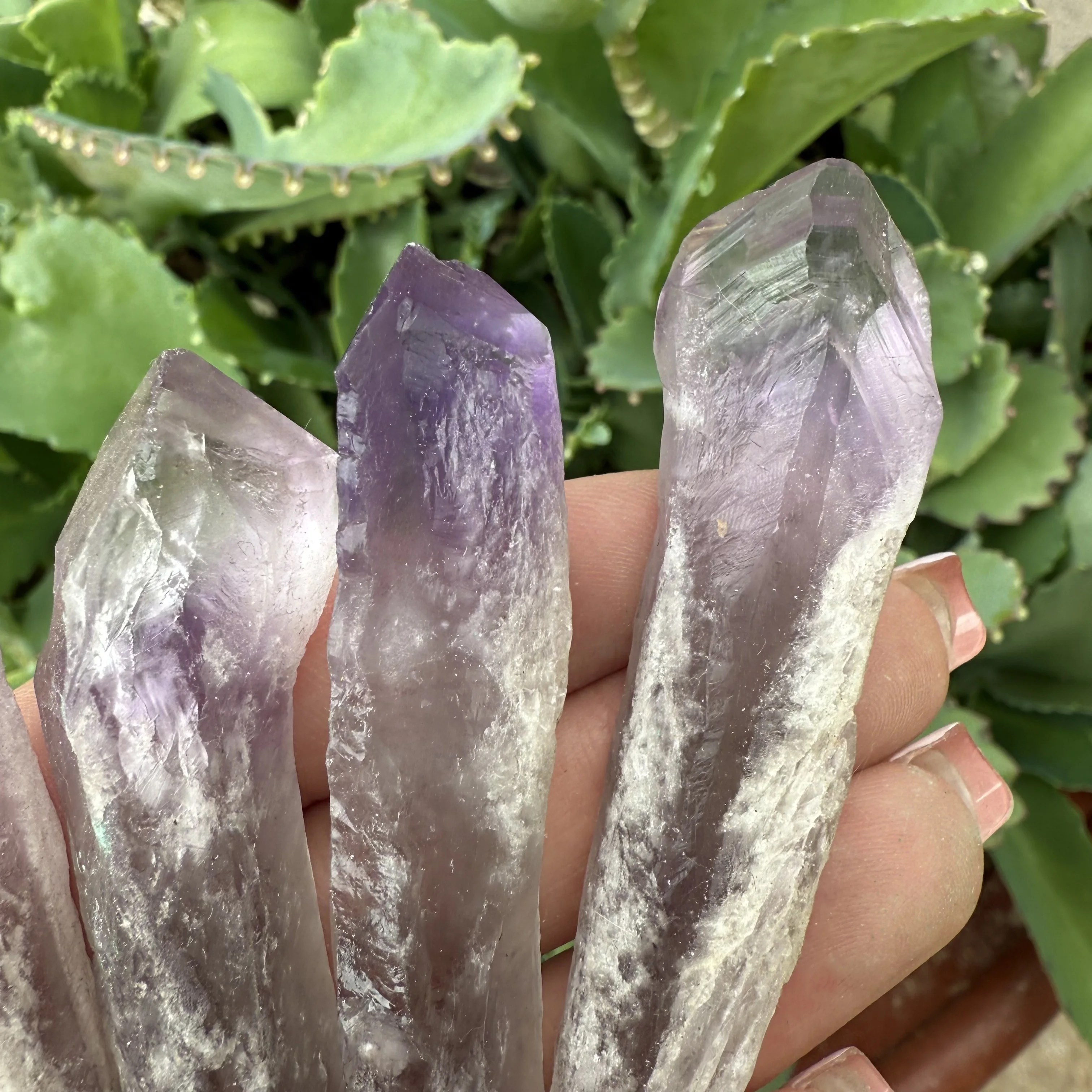 Natural Uruguay Amethyst Backbone Crystal Scepter Wand Single Point Cluster Crystal Wand Home Decoration Mineral Specimen Gift