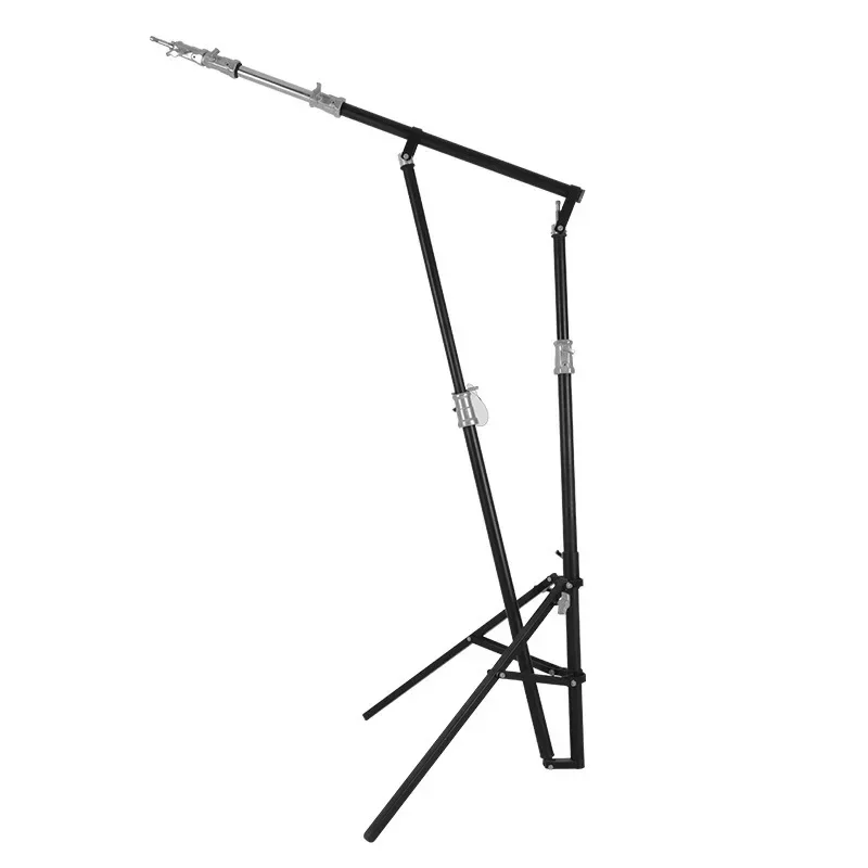 

Multifunctional live broadcast video support diagonal arm light stand, studio top flash support shelf