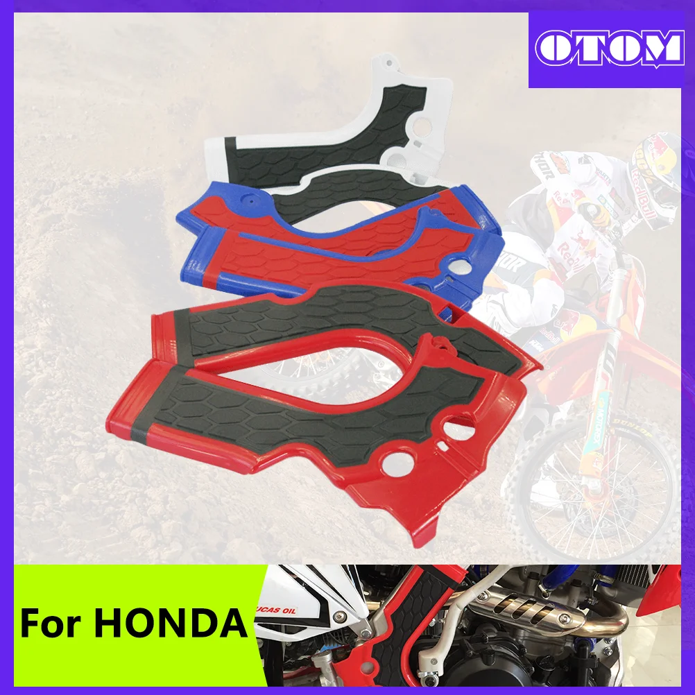 

OTOM Motorcycle Frame Guard Plastic Cover X-Grip Frame Guard For HONDA CRF250R 14-17 CRF450R 13-16 Motocross Frame Protectors