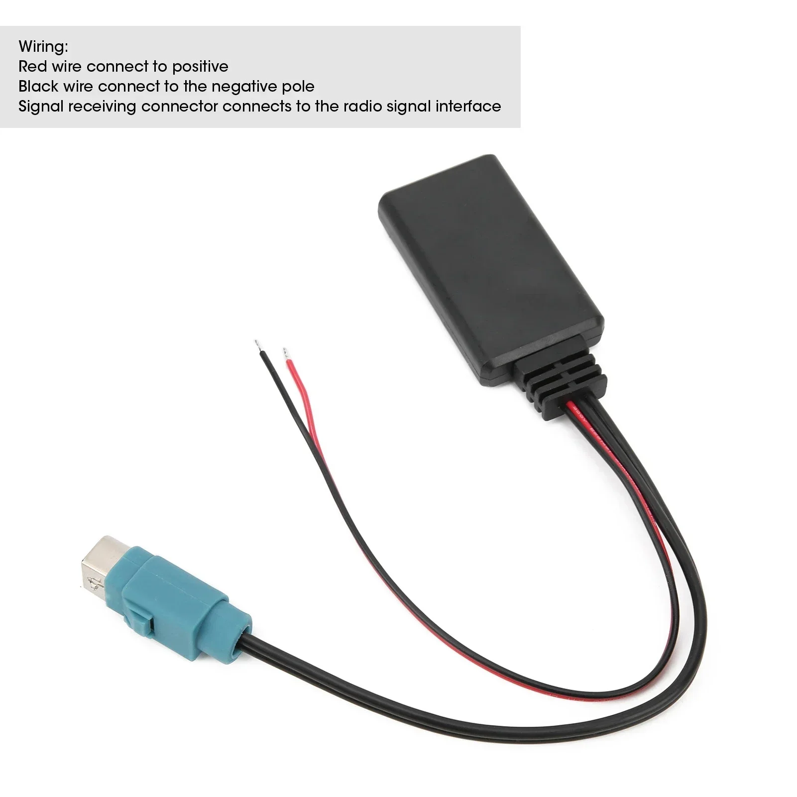 KCE-236B 12V Bluetooth AUX Adapter 10Pin for Alpine Wireless Audio for Phone/Pad/MP3 for Alpine Car Radios DVA-9861/Ri, iDA-X001