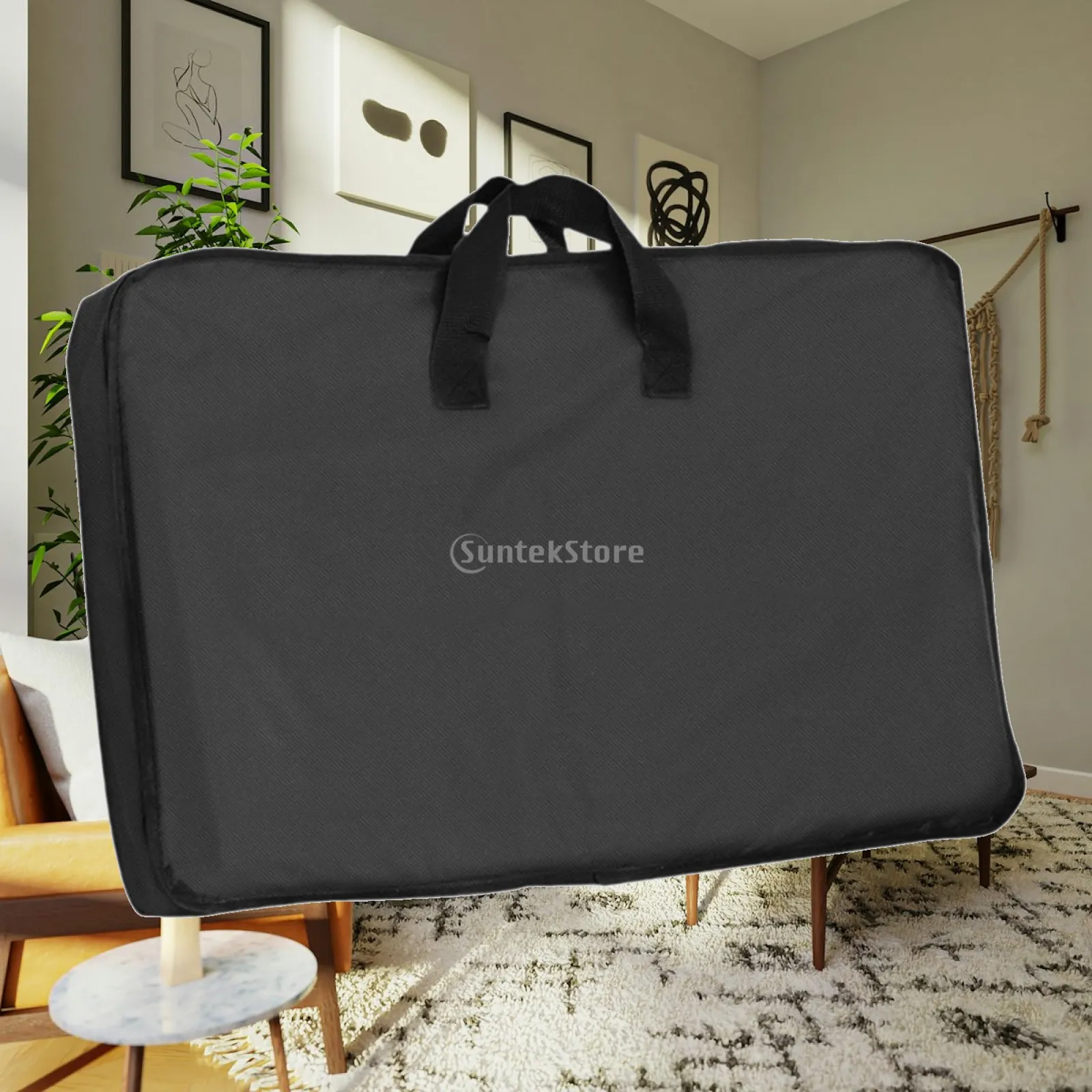 Spacious Music Stand Carrying Bag Waterproof Oxford Cloth Storage Pouch for Sheet Music Travel Instrument Accessories