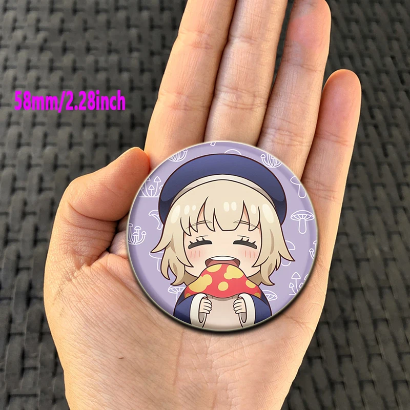 32/44/58mm Anime Dungeon Meshi Delicious in Dungeon Button Pin Laios Senshi Marcille Tims Broszka Odznaka Plecaki Biżuteria Prezenty