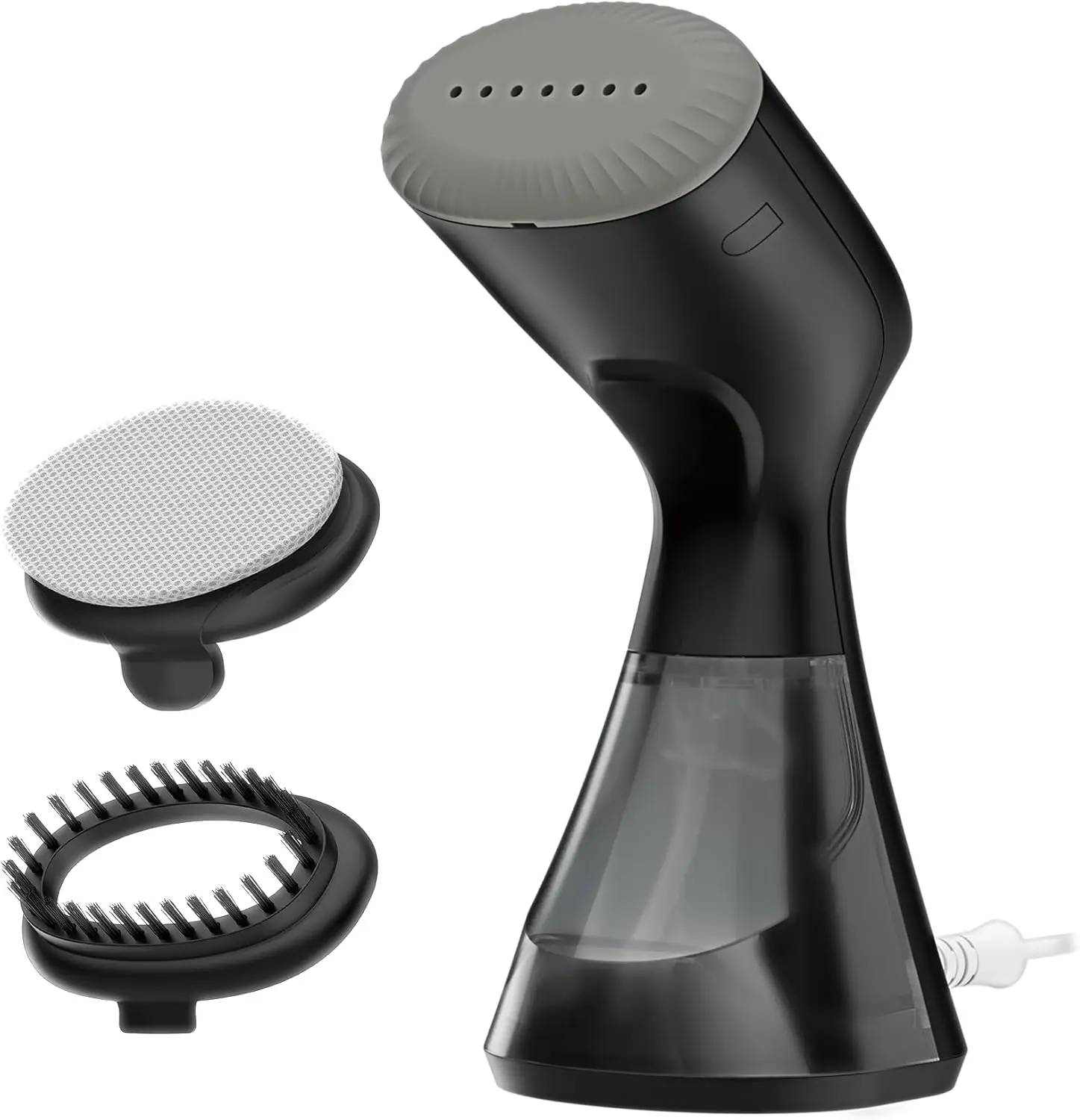 

Компактный ручной отпариватель для одежды, нагрев 30 секунд, непрерывный отпариватель на 10 минут, включает кисть и нежный капот, черный GS81