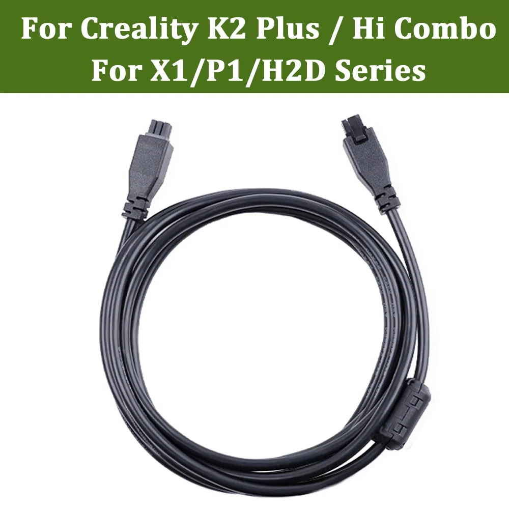 For Creality CFS 1M 2M 6-pin Extension Bus Cable For Creality K2 Plus Hi Combo Extended Line For X1/P1/H2D Series 3D printer