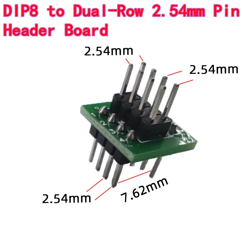 

2 шт. DIP8 для двухрядного разъема 2,54 мм, плата DIP16 для двухрядного 2,54-контактного разъема, разъем для программатора, плата адаптера кабеля
