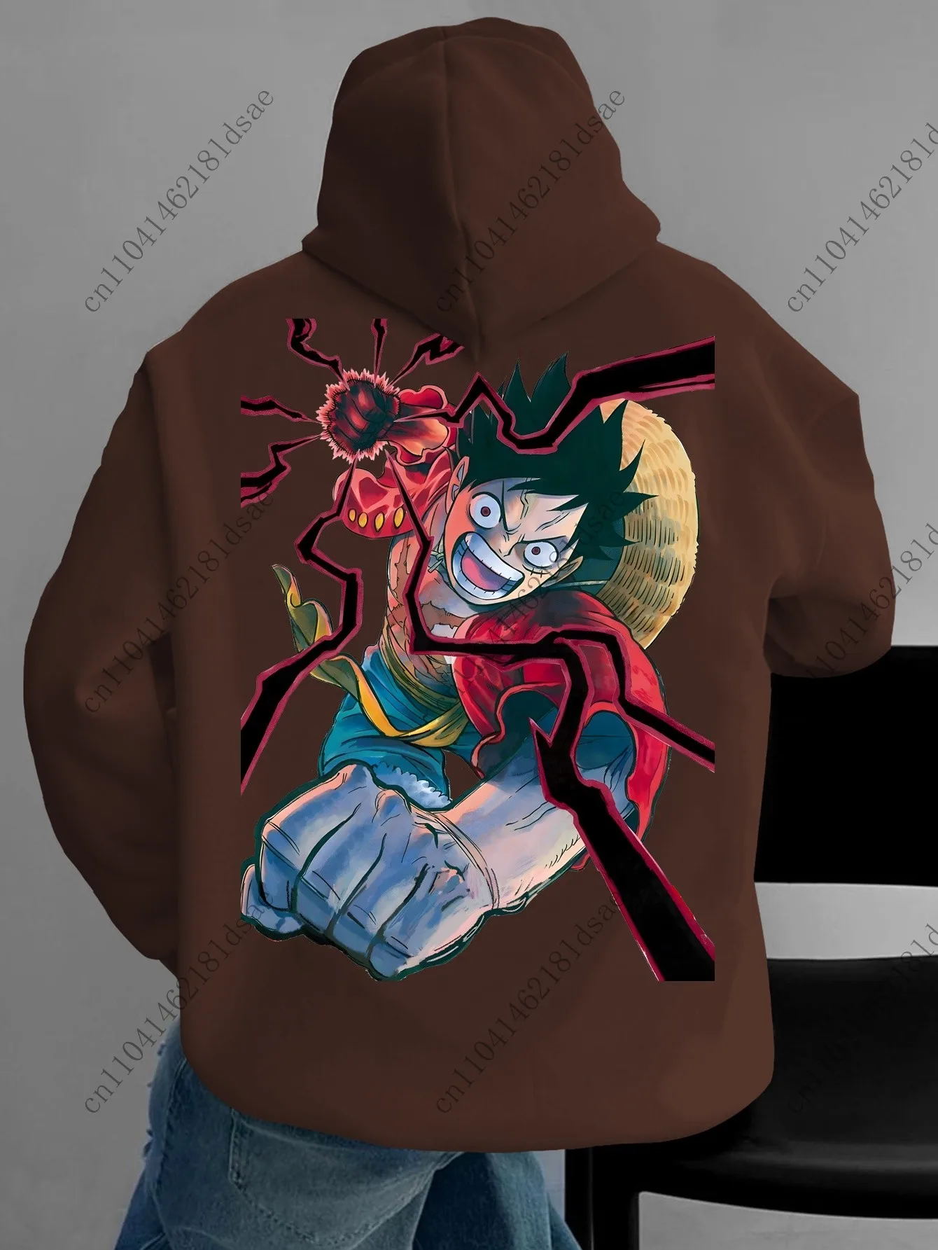 قطعة واحدة لوفي البلوز موجة دافئة أزياء عارضة الملابس البوليستر هوديي معطف رجالي 3D الطباعة أنيمي الرسم نابض بالحياة