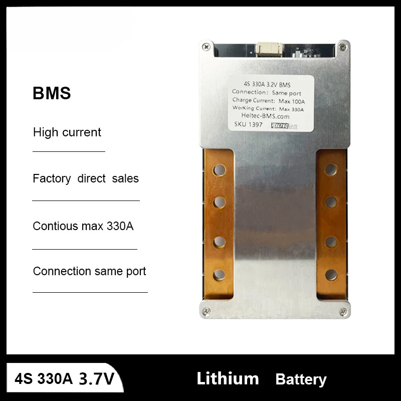 12V Lifepo4 BMS 4S Balance 300A 330A 12.6V/16.8V Battery Protection Board For 12V Car Start/RV/Energy Storage