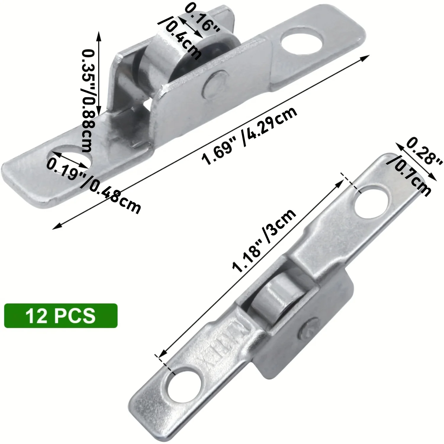 12 قطعة بكرة نافذة الشاشة وشاح المسار بكرة انزلاق الباب الأسطوانة لخزانة نافذة الأثاث الأجهزة خزانة عجلة العجلات
