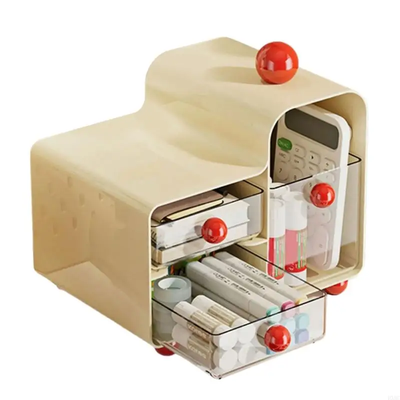 2025 New Coffee Creamer Holder سعة كبيرة 2 صندوق تخزين طبقة منظم أكياس الشاي الأنيق مع أدراج قابلة للإزالة شفافة #4