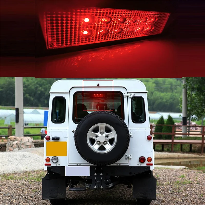 Leading-Edge-LR044451LEDR LED Rear Stop Tail Lamp Brake Light For Land Rover Defender Discovery 1990-2016 High Level Third Light
