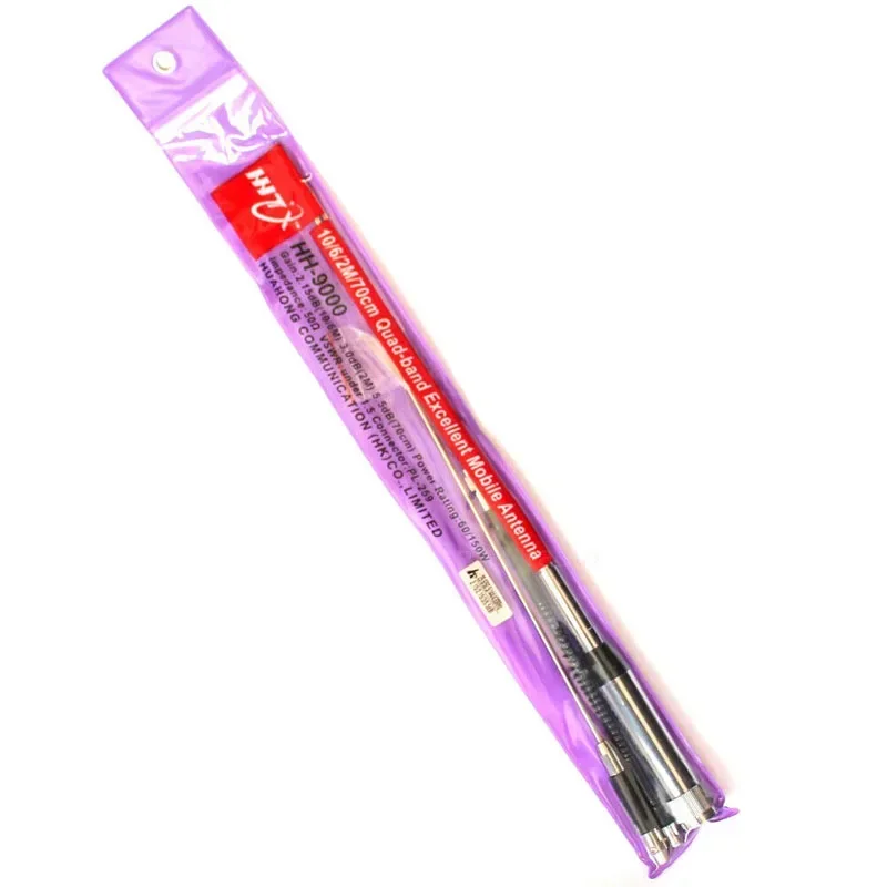 Antena HH-9000 Quad Band 29.6/50.5/144/435MHz HH9000 untuk Radio Mobil TYT TH-9800 QYT KT-7900D Yaesu FT-8900R