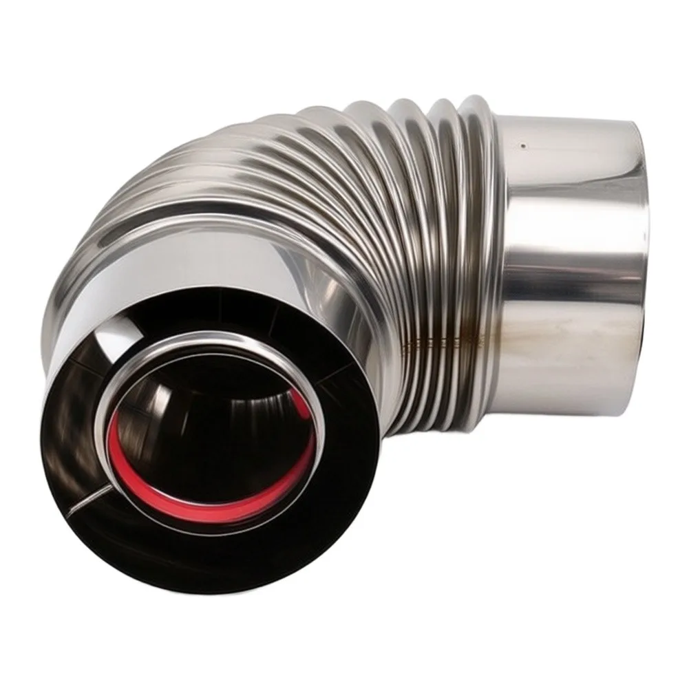 Stainless Steel Layer Flue Gas Pipe 100x60 High Temperature Resistant Layer Insulation Wall Mounted Boiler Stainless