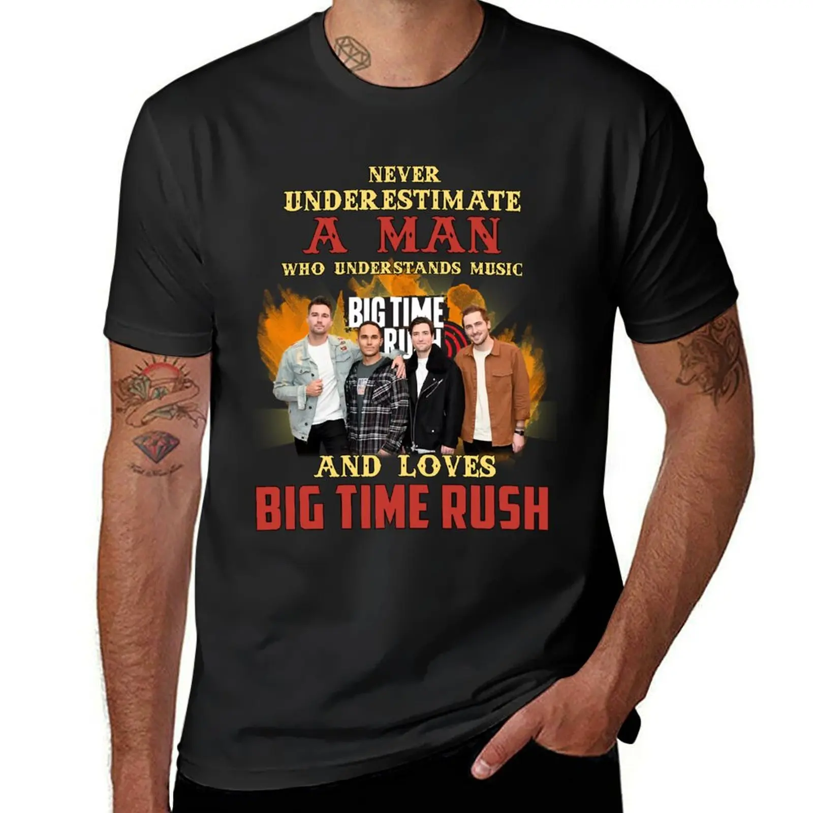 

Never Underestimate A Man Who Loves BTR T-Shirt Short sleeve tee kawaii clothes boys whites mens t shirt graphic