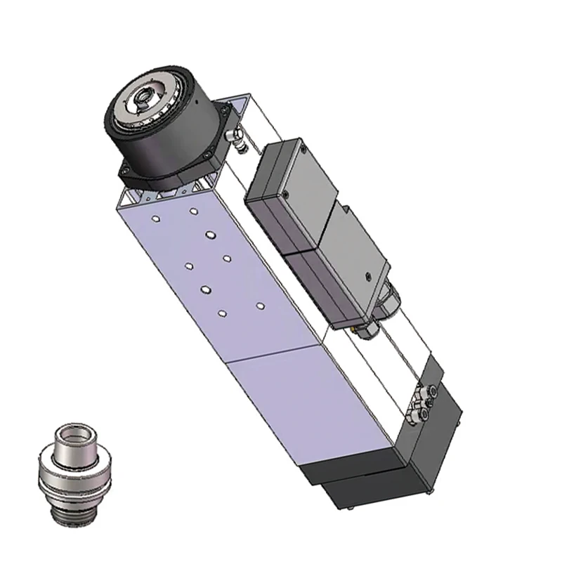

GDL51-24Z/4.5 HQD HSK63F and ISO30 4.5KW square Shape Air Cooling ATC Spindle Motor for DIY CNC Machine