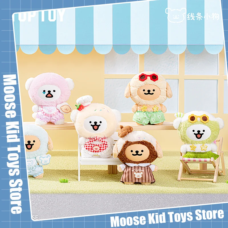 

Toptoy Line Puppy Colorful Daily Series Vinyl Doll Blind Box Toy Kawaii Maltese Collections Toys Desktop Ornament Birthday Gifts