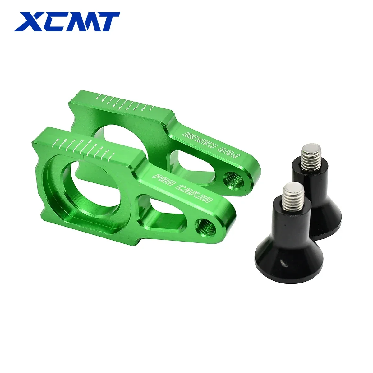 ตัวปรับโซ่เพลาล้อหลัง CNC สำหรับ Kawasaki Kx 125 250 250F 450F KX125 KX250 KX250F KX450F KLX450R 2003 2016 2018