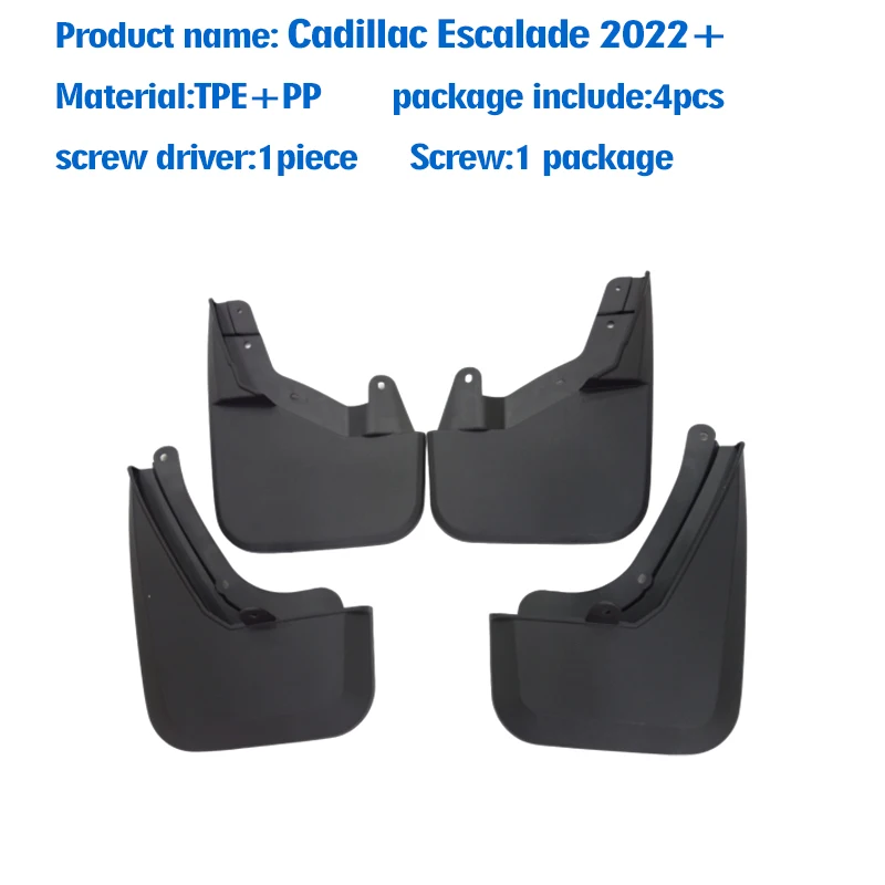 FOR cadillac Escalade 2022 2023 2024 2025 Mudguard Fender Mud Flaps Guards Splash Mudflaps Car Accessories Front Rear 4pcs