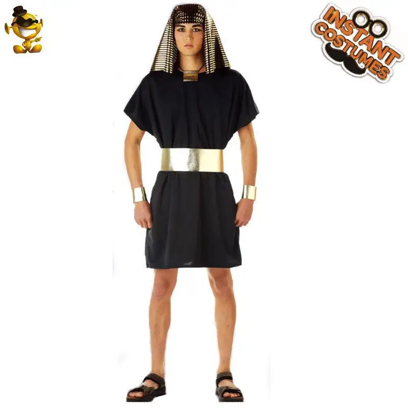 Kostium na Halloween dla dorosłych par, strój króla i królowej starożytnego Egiptu, kostium sceniczny, suknia wieczorowa damska, materiał PU, strój formalny do KTV