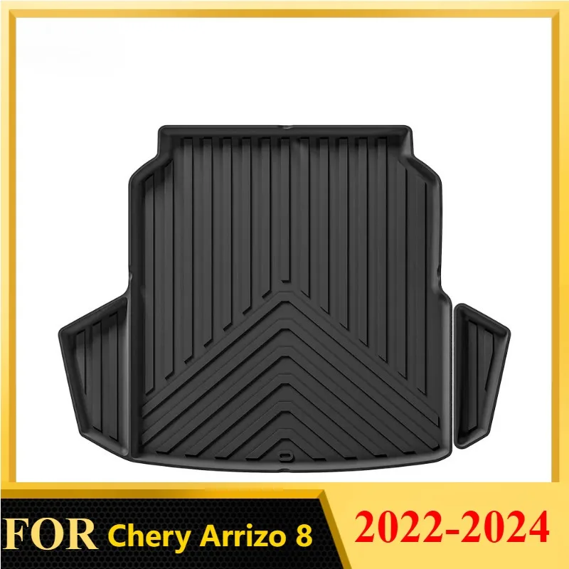 Коврик в багажник с полным покрытием для Chery Arrizo 8 2022-2024, индивидуальный коврик для багажника, водонепроницаемый, устойчивый к царапинам, защита багажника автомобиля