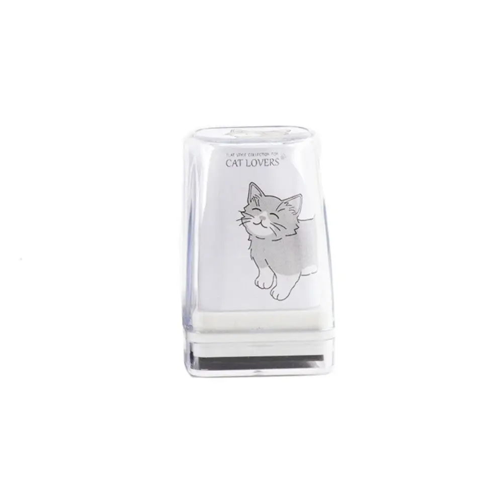 Wzór zwierzęcy Dekoracja kota Stempel Junk Journal DIY Craft Pet Cat Stamp Stationery Hand Account Cat Figure Seal Diary Decor