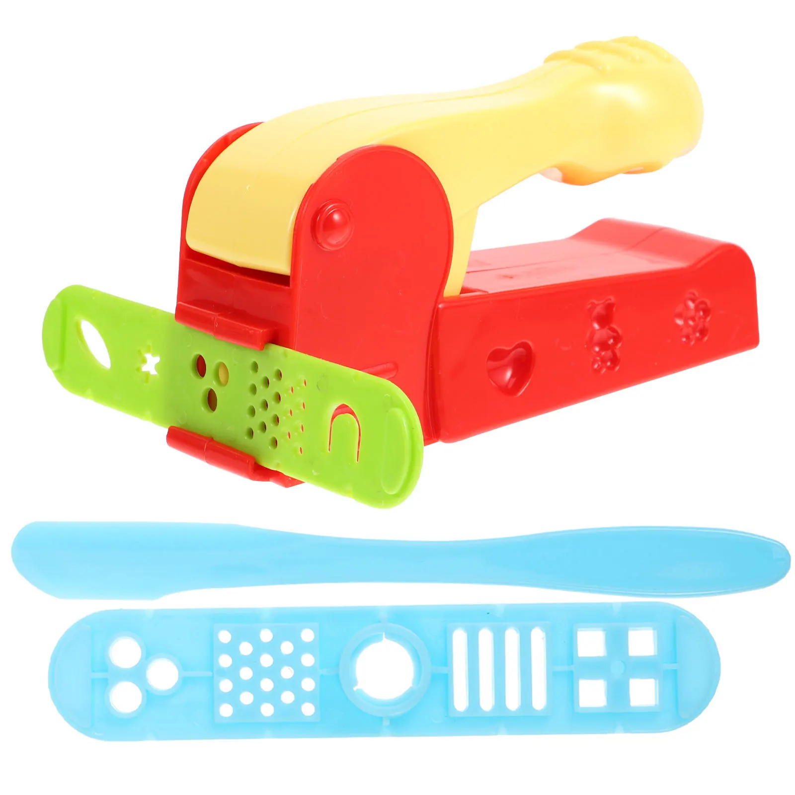 4개입 컬러 클레이 도구 세트 어린이 안전 플라스틱 창의적 놀이 키트 상상력 발달 색상 인식 모래와 진흙