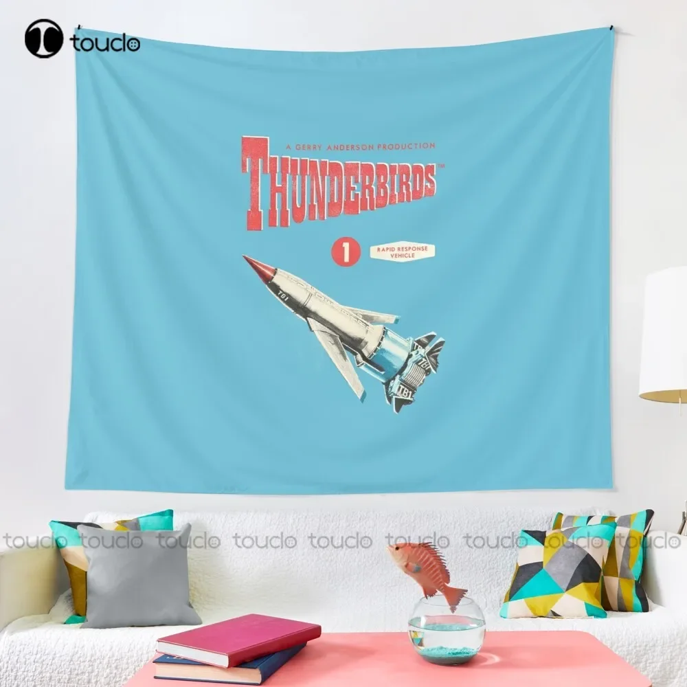 Thunderbird 1 Classic Scifi Tapestry Tapestry Online Store Tapestry Wall Hanging For Living Room Bedroom Dorm Room Home Decor